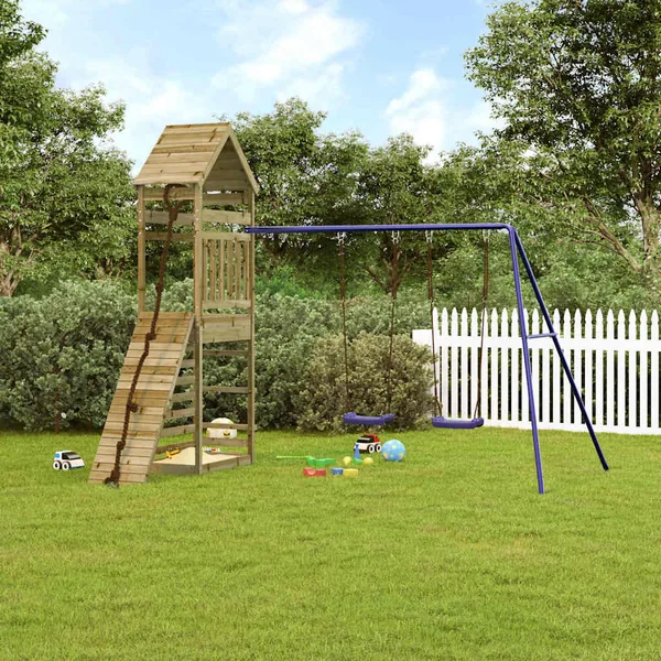 Aire de jeux d'extérieur bois de pin imprégné
