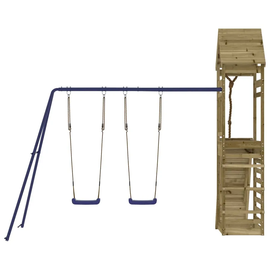 Aire de jeux d'extérieur bois de pin imprégné - 4