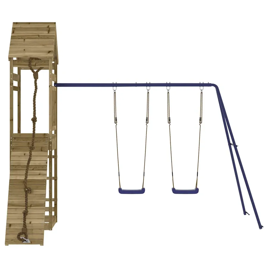 Aire de jeux d'extérieur bois de pin imprégné - 5