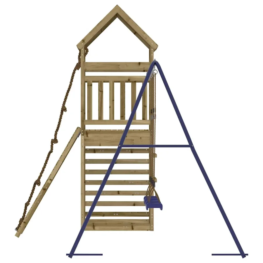 Aire de jeux d'extérieur bois de pin imprégné - 6