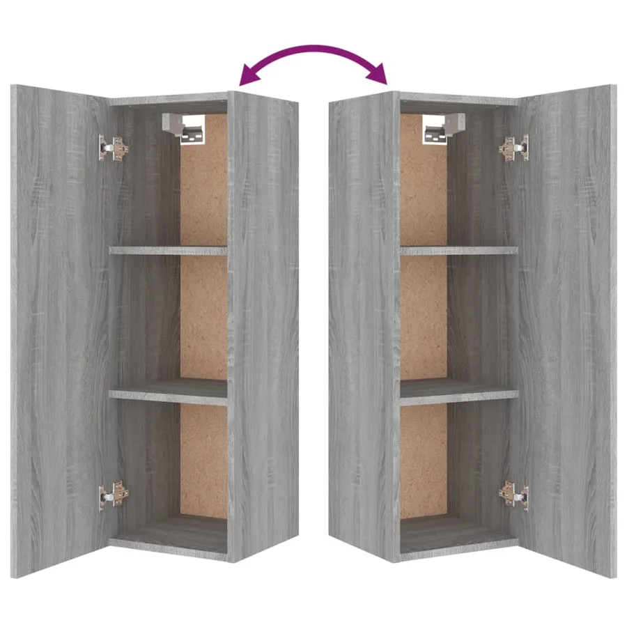 Ensemble de meubles TV 8 pcs Sonoma gris Bois d'ingénierie - 8