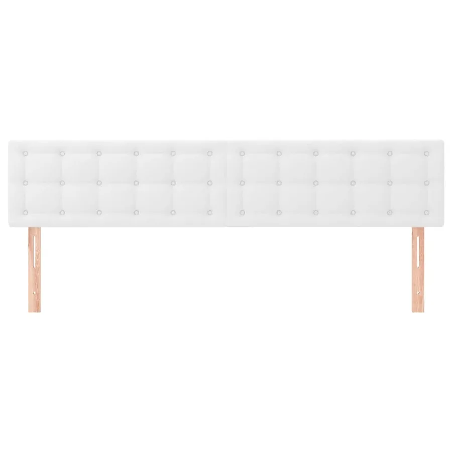 Têtes de lit Blanc 160x5x78/88 cm Similicuir - 3