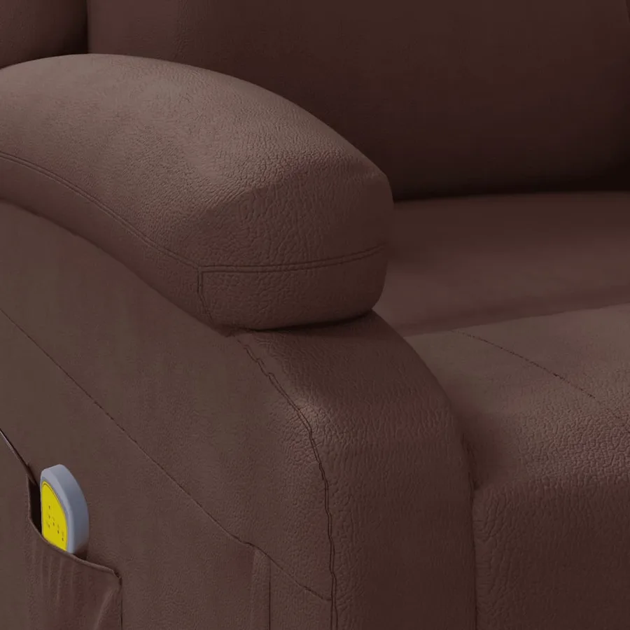 Fauteuil de massage Marron Similicuir - 8