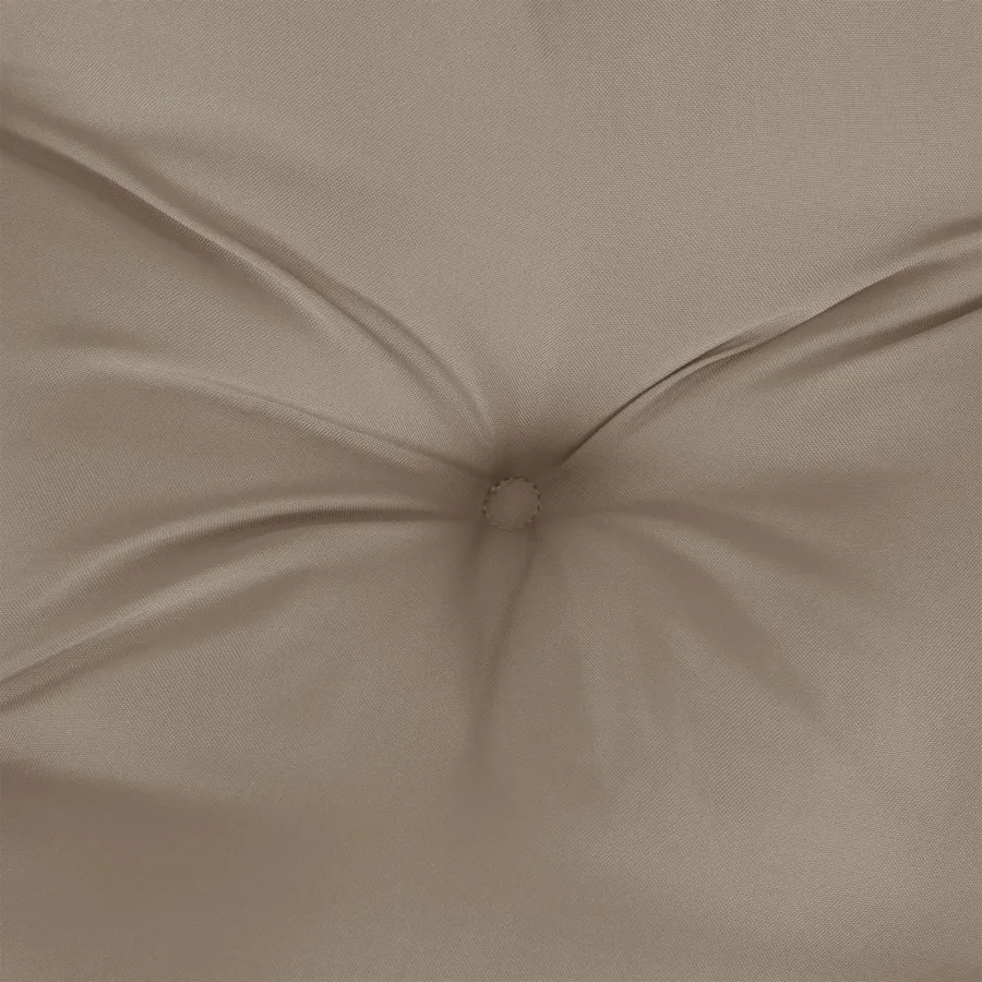 Coussins de palette lot de 2 taupe tissu - 6