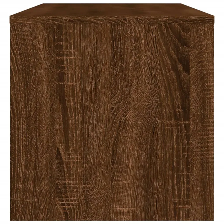 Meuble TV chêne marron 120x34x37 cm bois d'ingénierie - 5