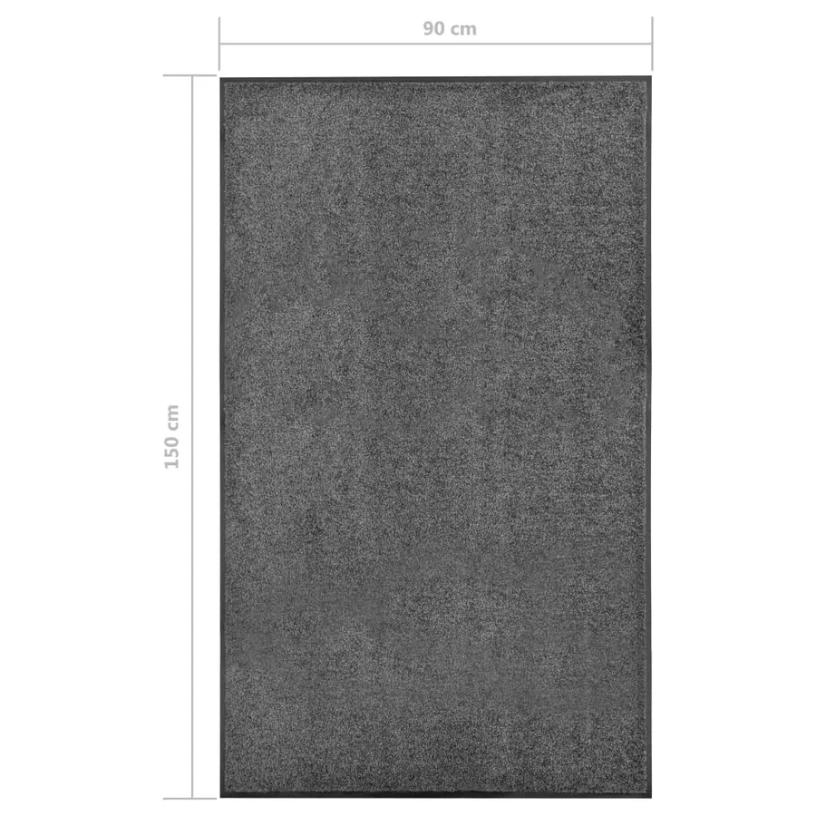 Paillasson lavable Anthracite 90x150 cm - 6