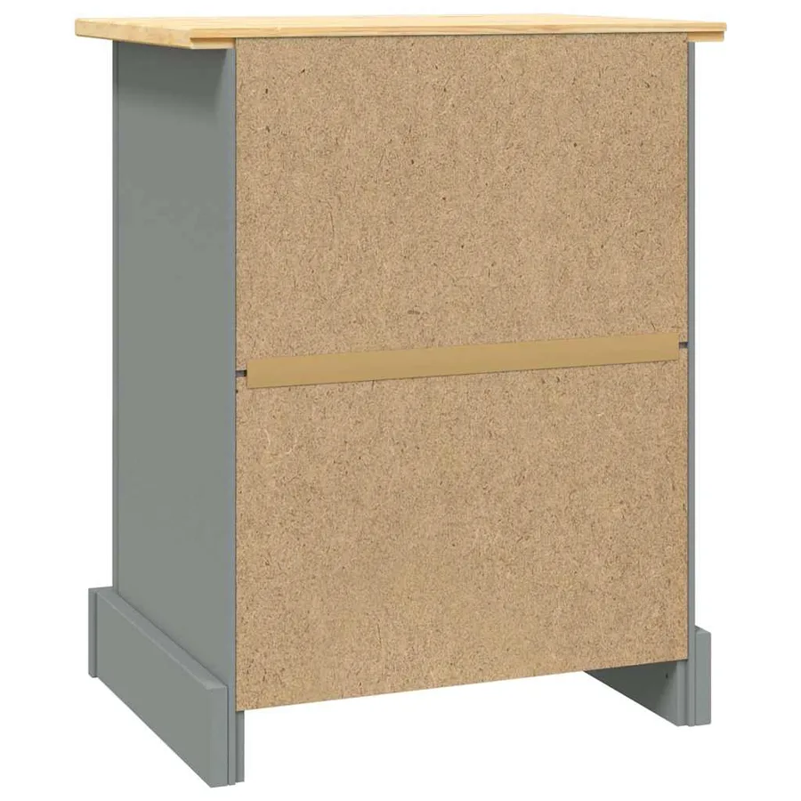 Table de chevet Gamme Corona pin mexicain Gris 53x39x67 cm - 5