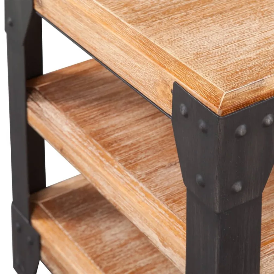 Meuble TV 140x40x45 cm bois d'acacia massif - 3