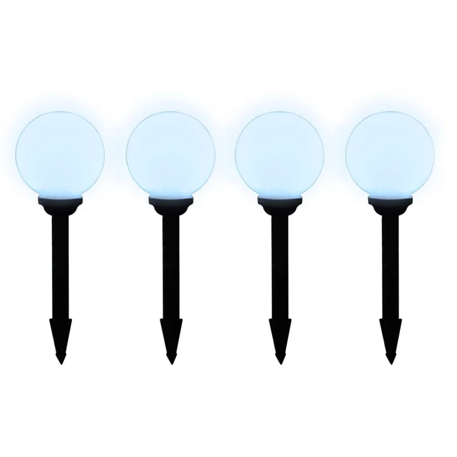 8 pcs Lampes d'allée d'extérieur à LED 15 cm et piquet au sol - 4