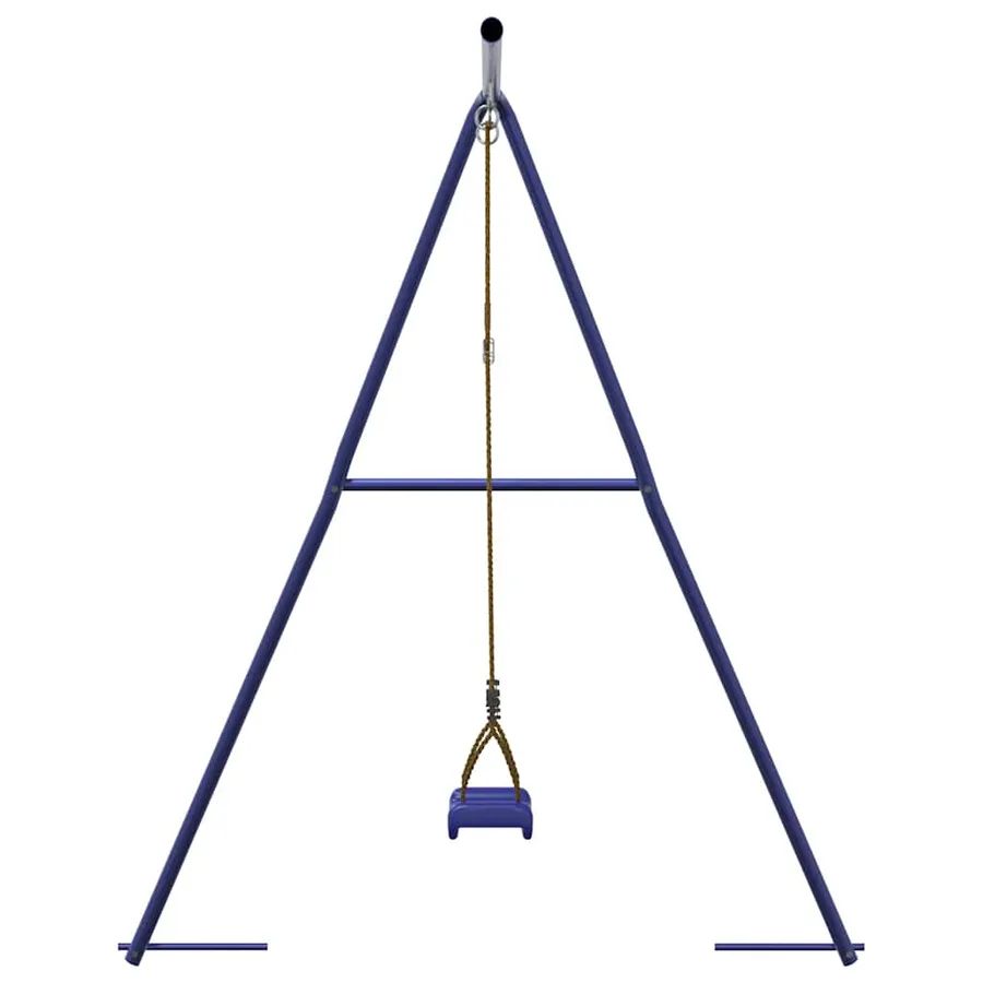 Balançoire de jeu bleu 194x185x188 cm polypropylène - 4