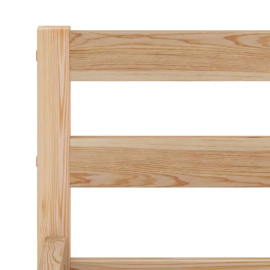 Cadre de lit sans matelas bois massif de pin 180x200 cm - 5