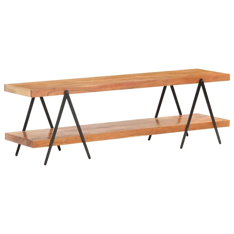 Meuble TV 160x40x50 cm Bois d'acacia solide - 6