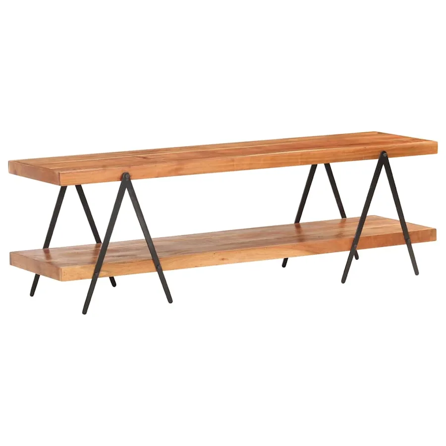 Meuble TV 160x40x50 cm Bois d'acacia solide - 7