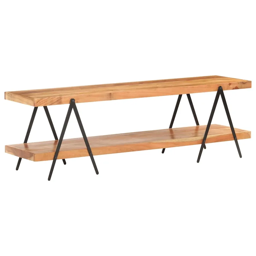Meuble TV 160x40x50 cm Bois d'acacia solide - 8