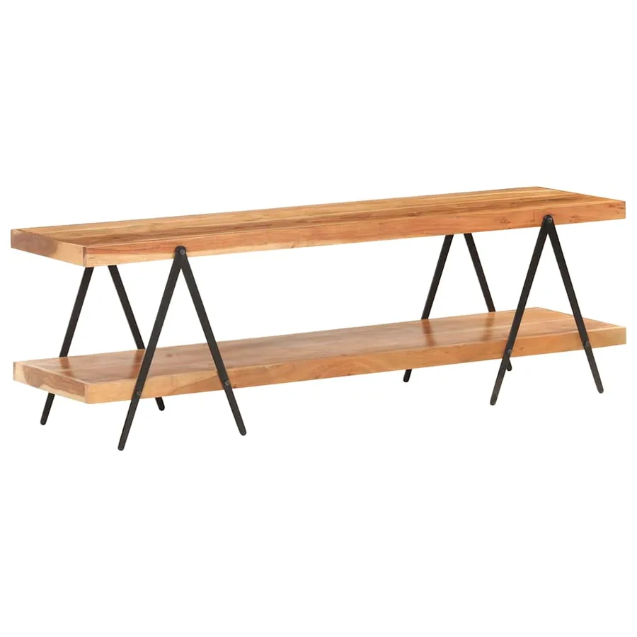 Meuble TV 160x40x50 cm Bois d'acacia solide - 9