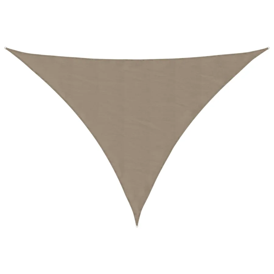 Voile de parasol tissu oxford triangulaire 3x4x5 m taupe - 2