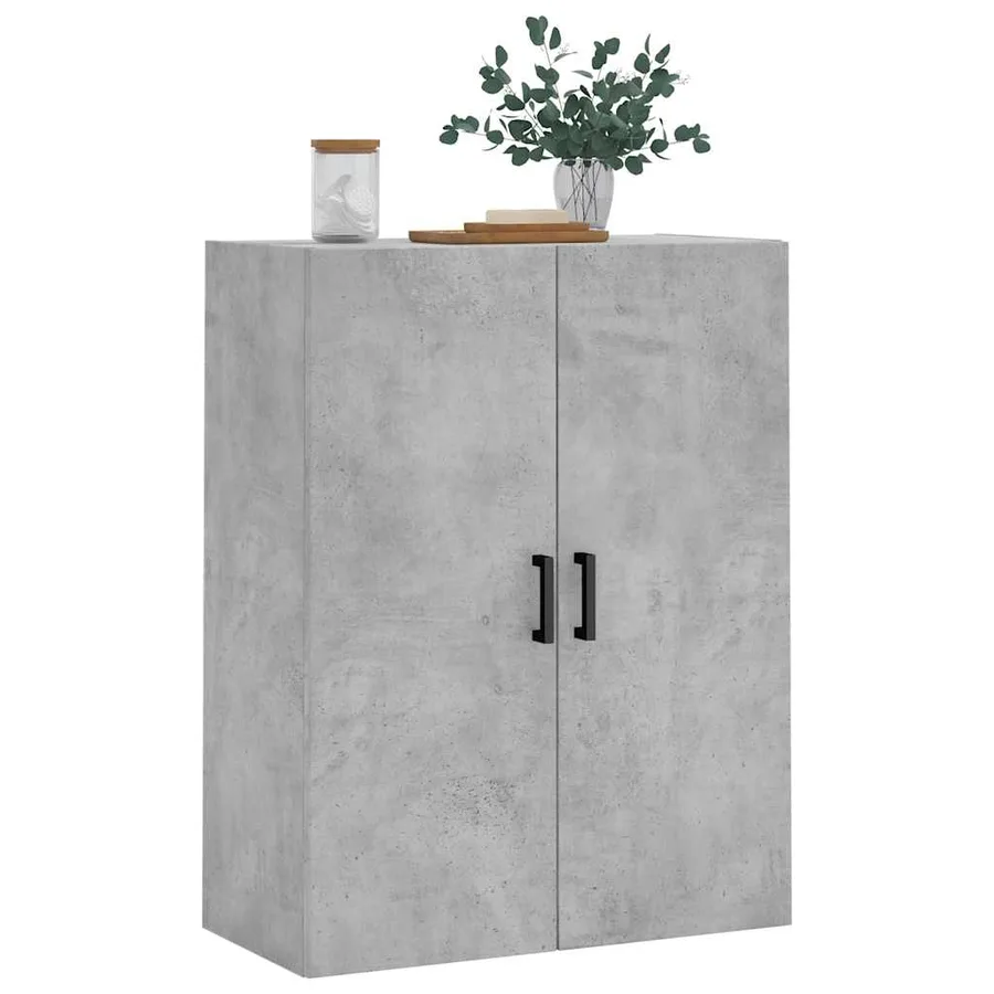 Armoire murale gris béton 69,5x34x90 cm - 4