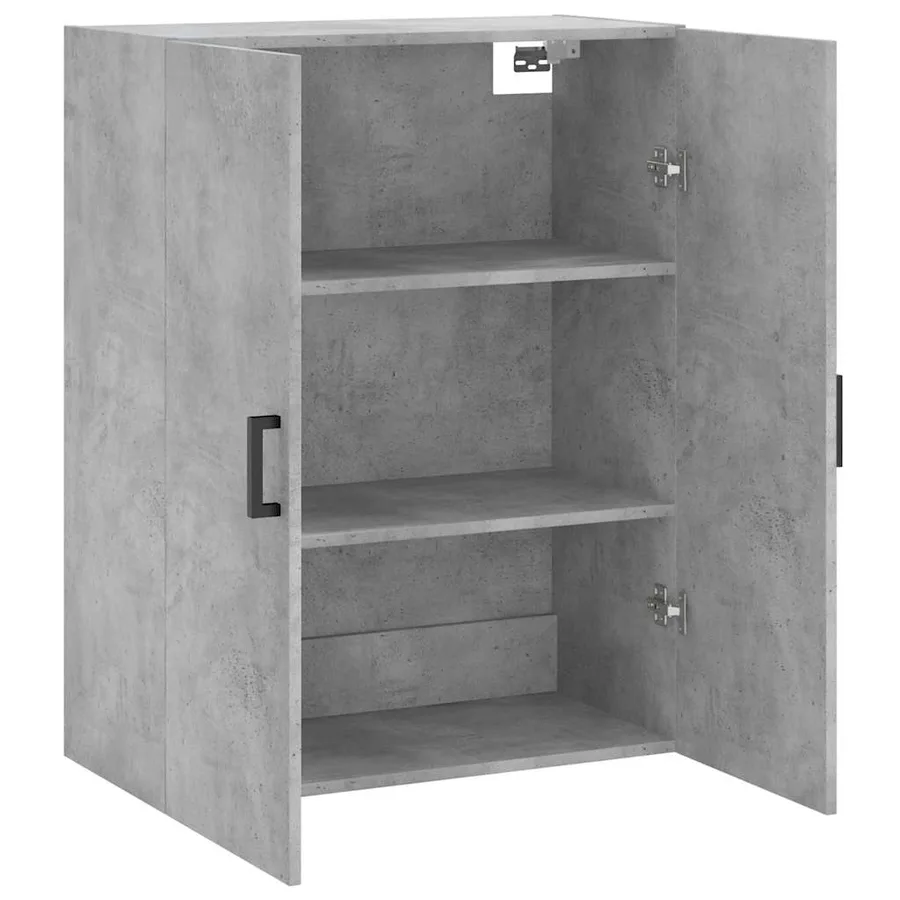 Armoire murale gris béton 69,5x34x90 cm - 6
