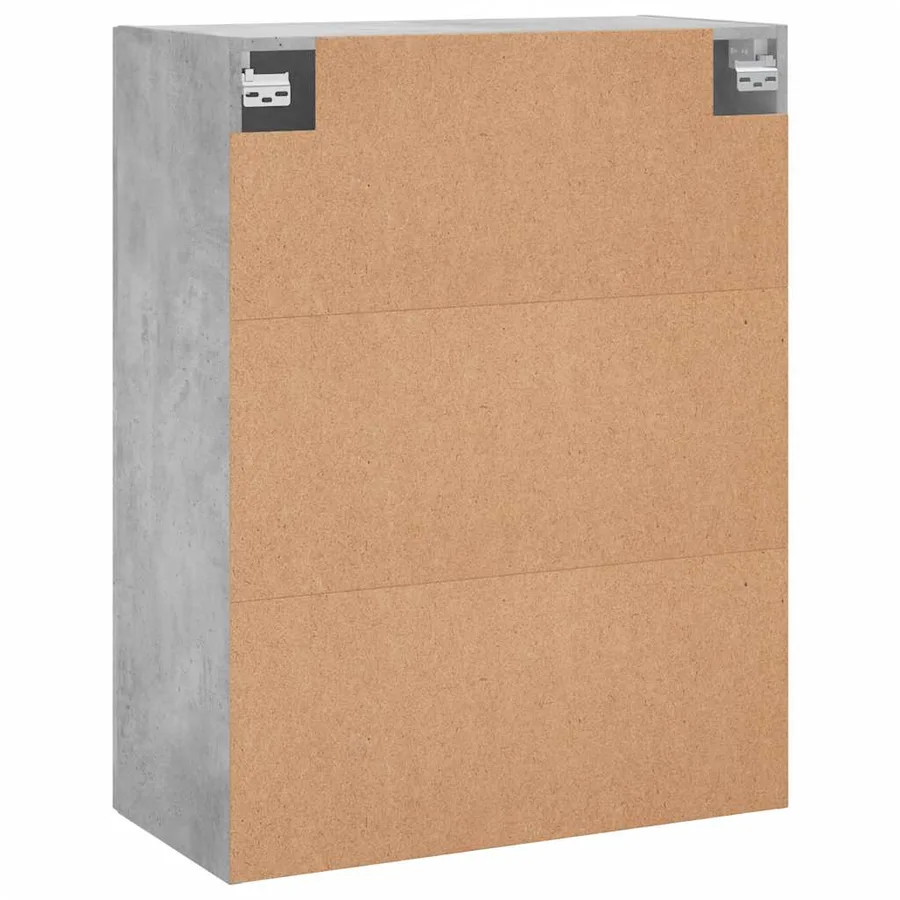 Armoire murale gris béton 69,5x34x90 cm - 9