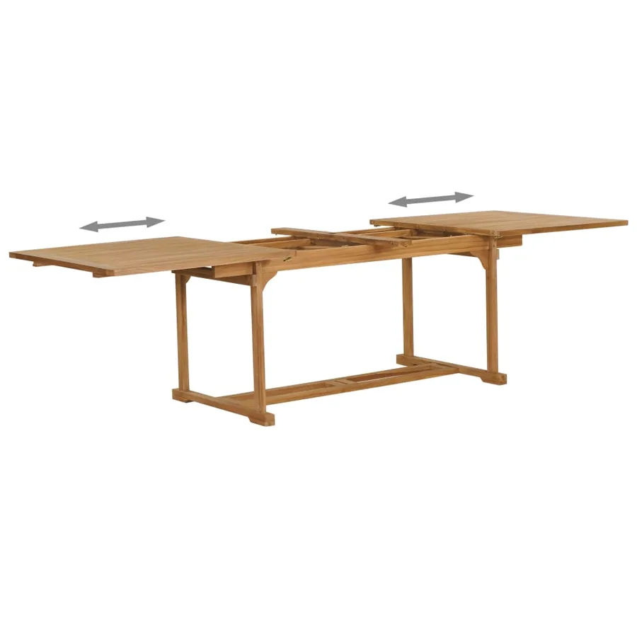 Ensemble à manger de jardin 9 pcs Bois de teck massif - 4