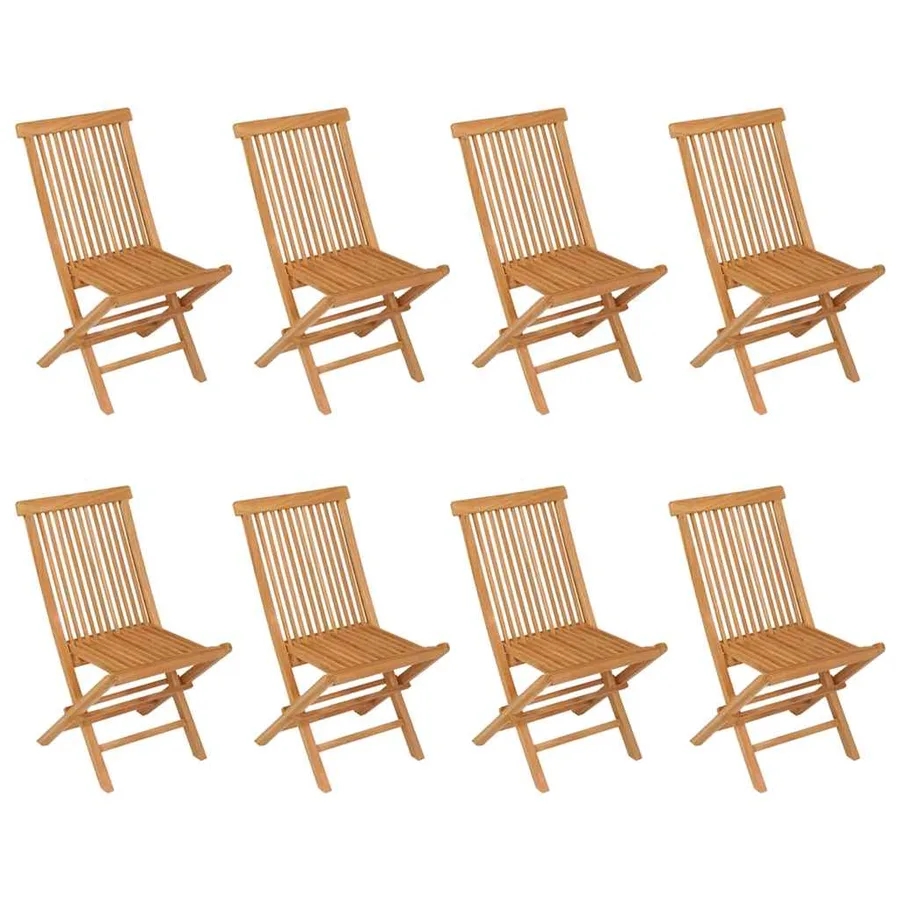 Ensemble à manger de jardin 9 pcs Bois de teck massif - 7