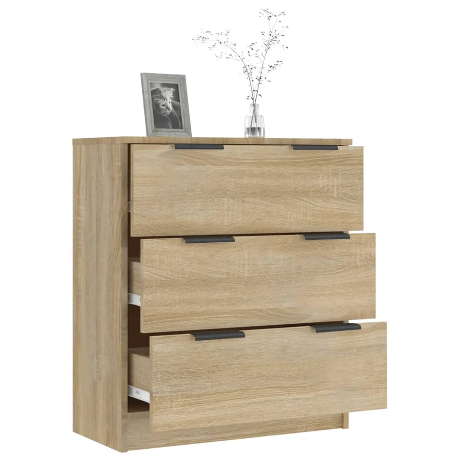 Buffet Chêne sonoma 60x30x70 cm Bois d'ingénierie - 4