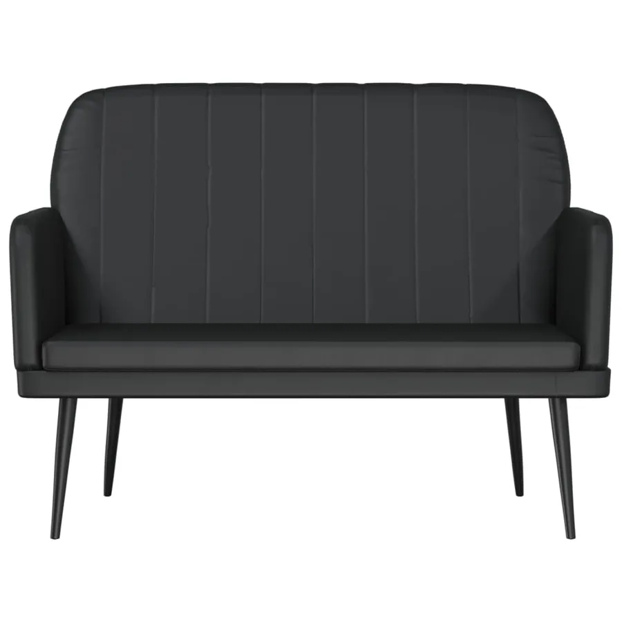 Banc Noir 107x80x81 cm Similicuir - 3