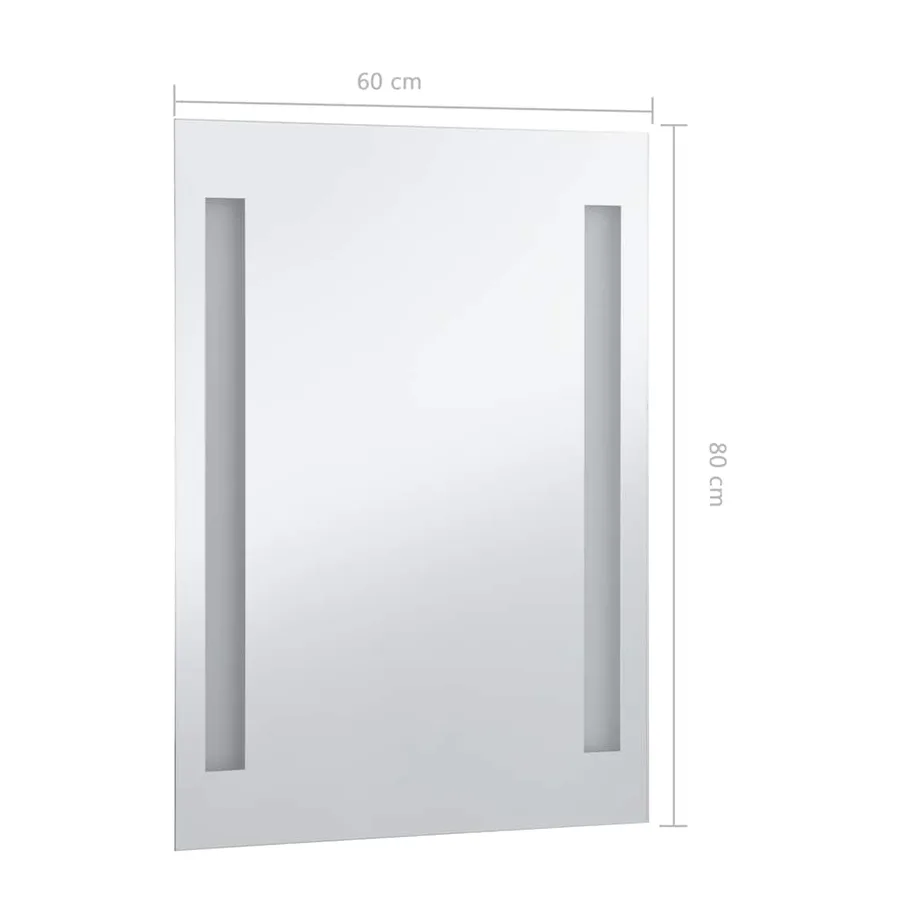 Miroir mural à LED pour salle de bains 60x80 cm - 8