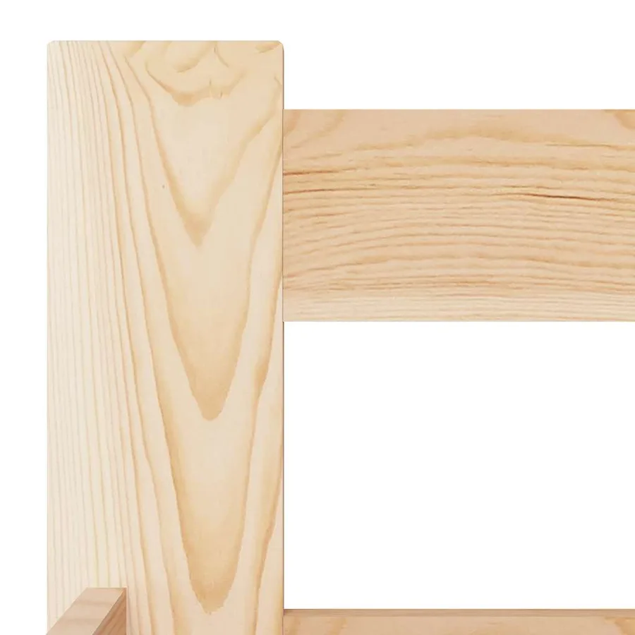 Cadre de lit sans matelas bois massif de pin 100x200 cm - 5