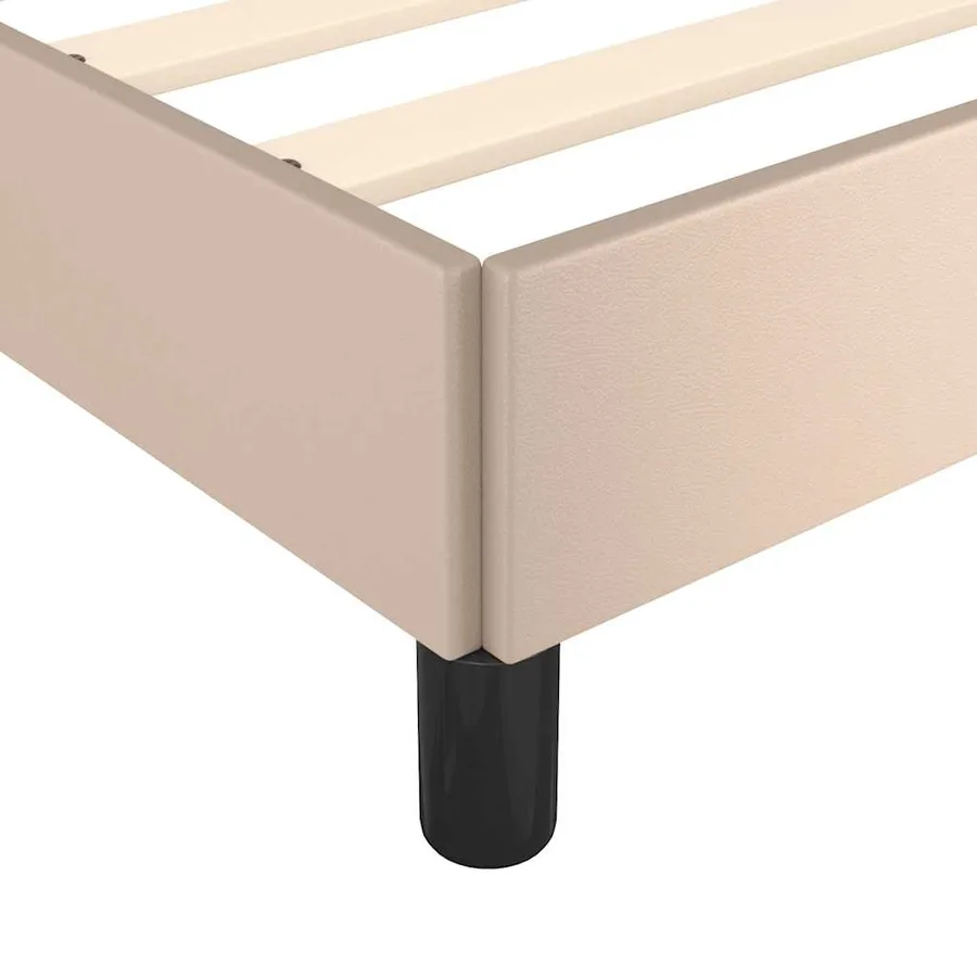 Cadre de lit avec tête de lit sans matelas cappuccino 90x190 cm - 7