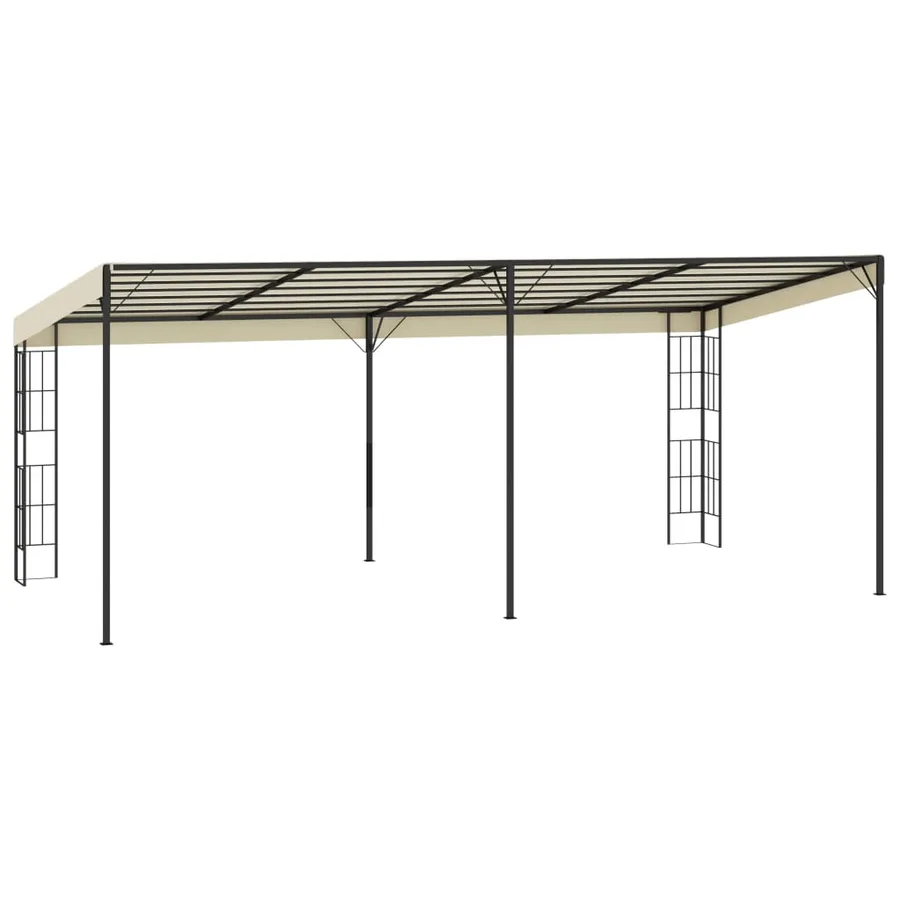 Belvédère mural 3x6 m Crème Tissu - 4