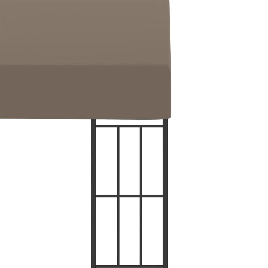 Belvédère mural 6x3 m Taupe Tissu - 5