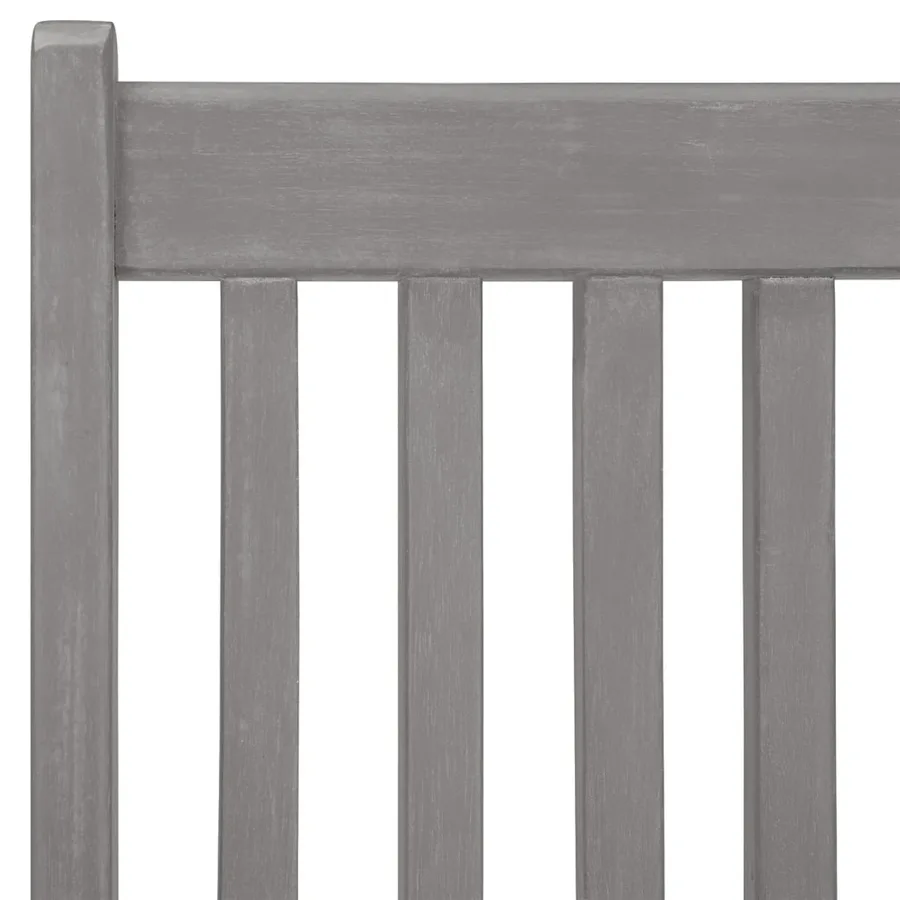 Chaises inclinables de jardin lot de 4 Gris Bois solide acacia - 8