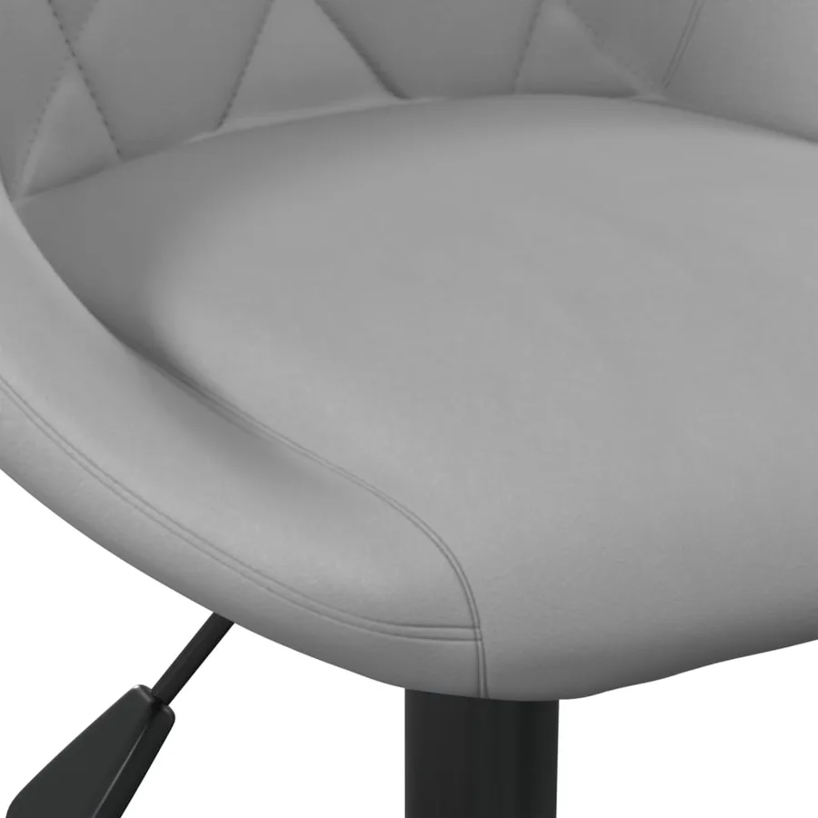 Tabourets de bar lot de 2 gris clair velours - 8