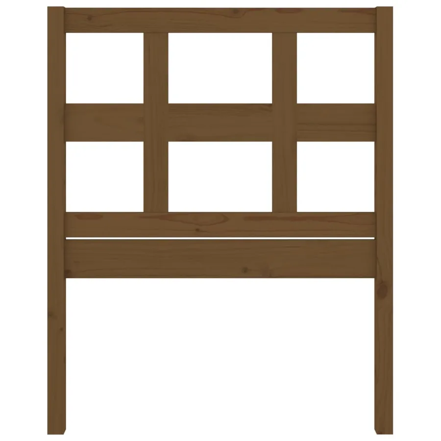 Tête de lit Marron miel 80,5x4x100 cm Bois massif de pin - 4