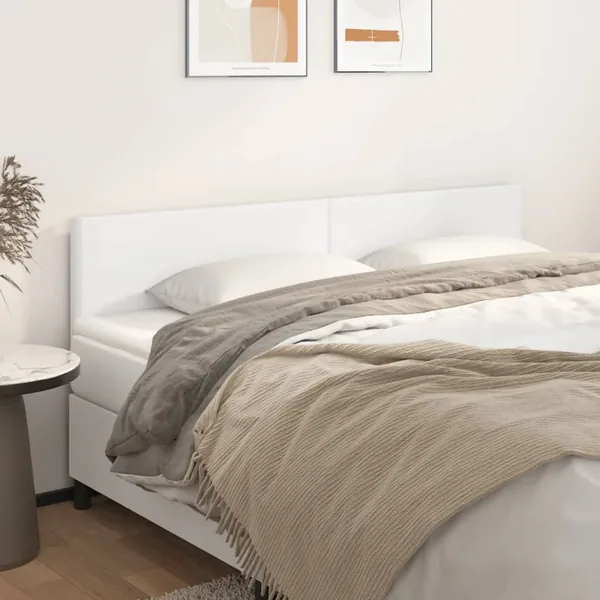 Têtes de lit Blanc 160x5x78/88 cm Similicuir