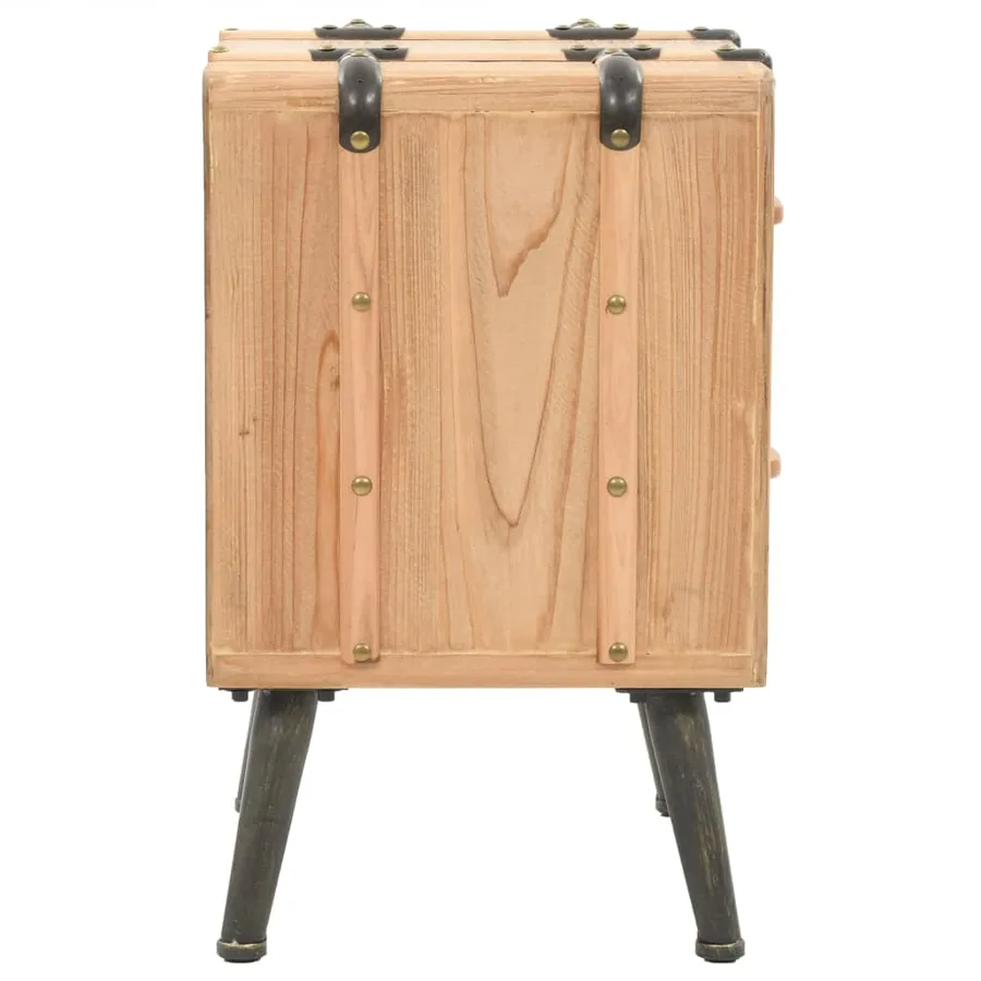 Table de chevet Bois de sapin massif 50 x 35 x 57 cm - 3
