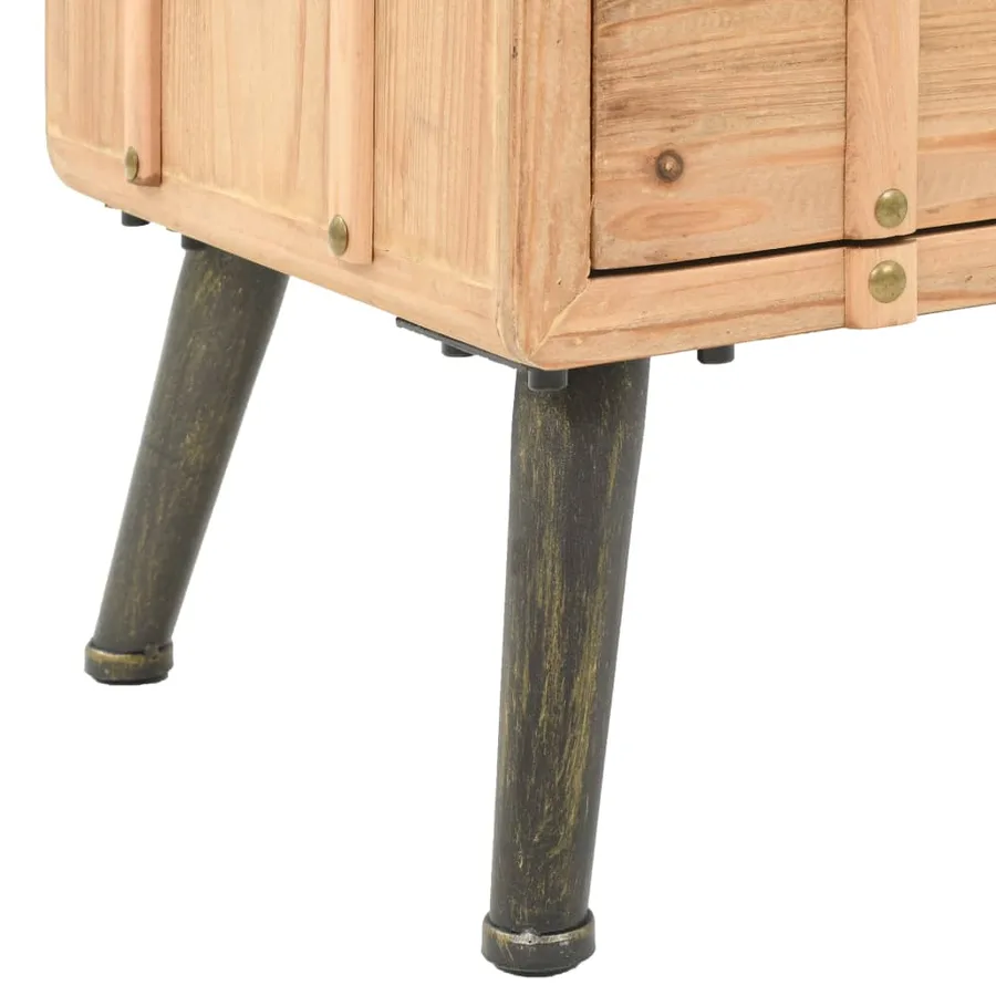 Table de chevet Bois de sapin massif 50 x 35 x 57 cm - 6