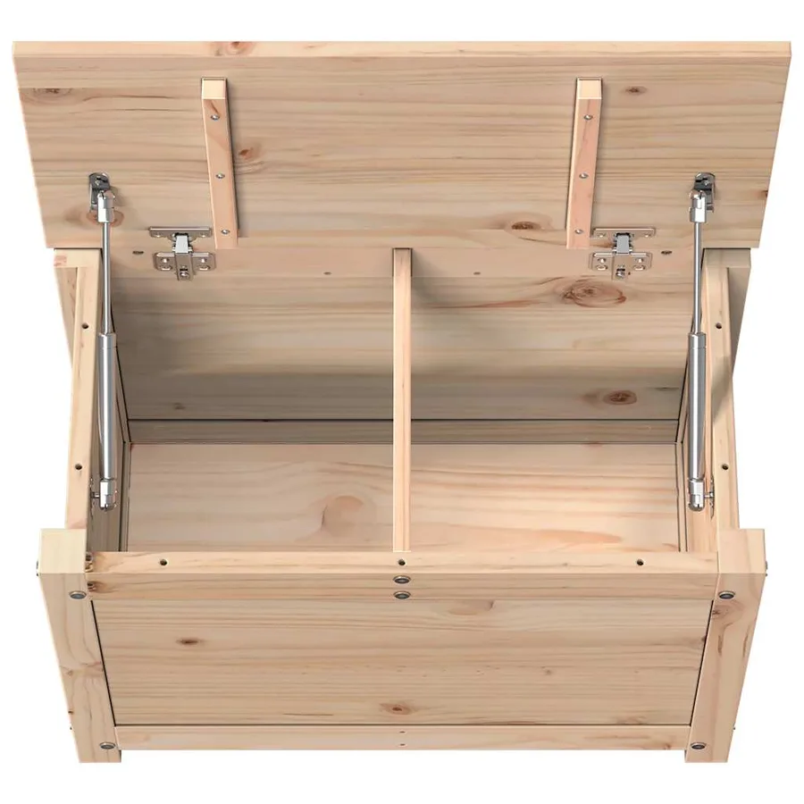 Boîte de rangement 60x32x45,5 cm Bois massif de pin - 8