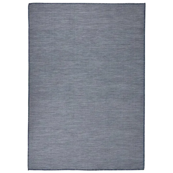 Tapis à tissage plat d'extérieur 160x230 cm Bleu