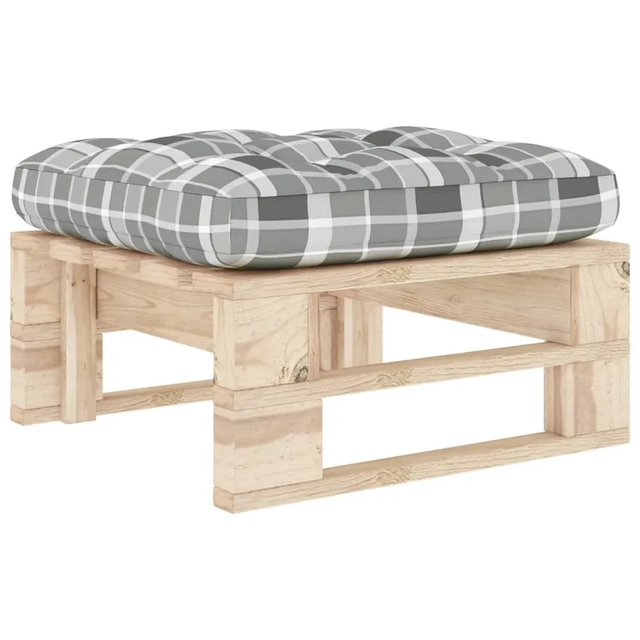 Pouf palette de jardin bois de pin imprégné - 2
