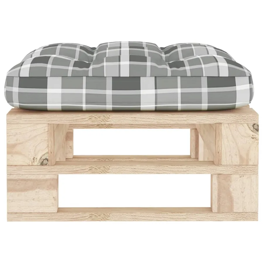 Pouf palette de jardin bois de pin imprégné - 3