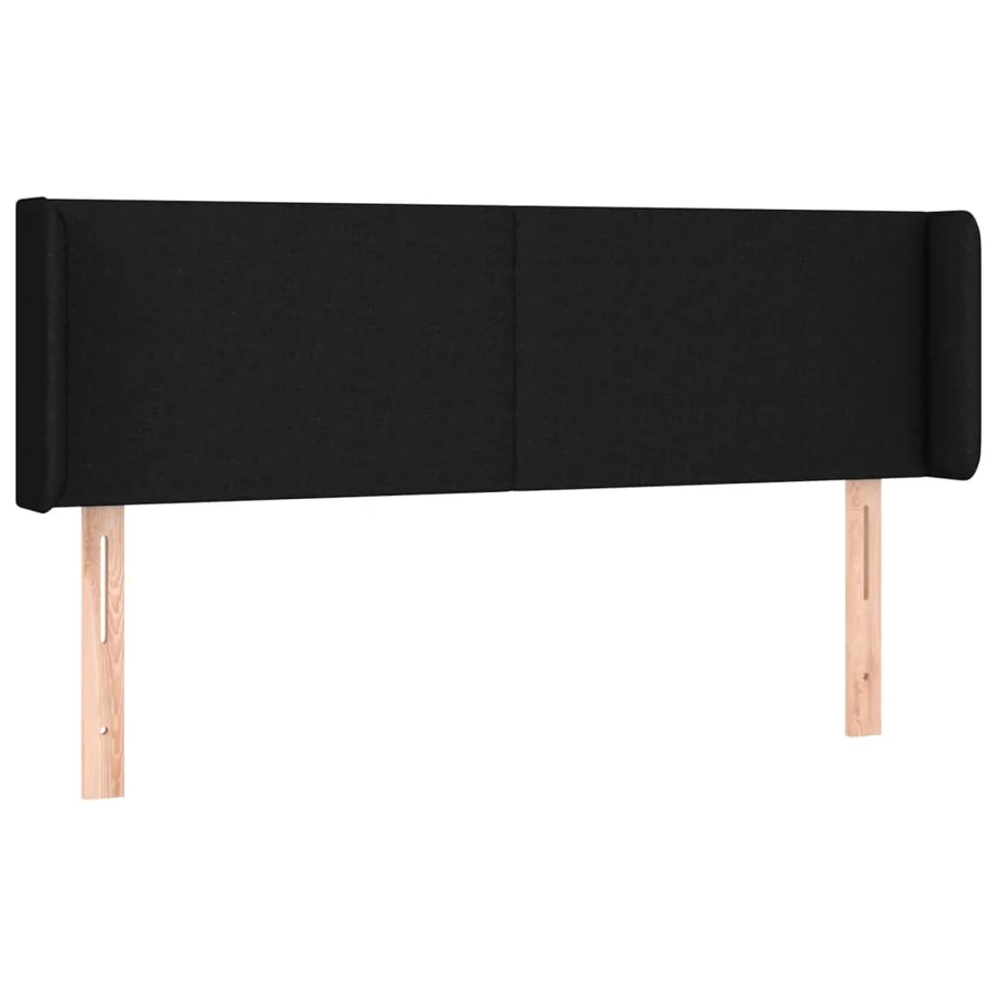 Tête de lit à LED Noir 147x16x78/88 cm Tissu - 3