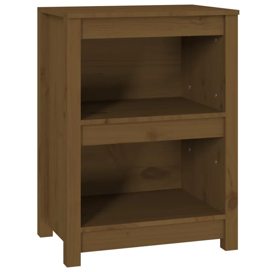 Bibliothèque Marron miel 50x35x68 cm Bois de pin massif - 2