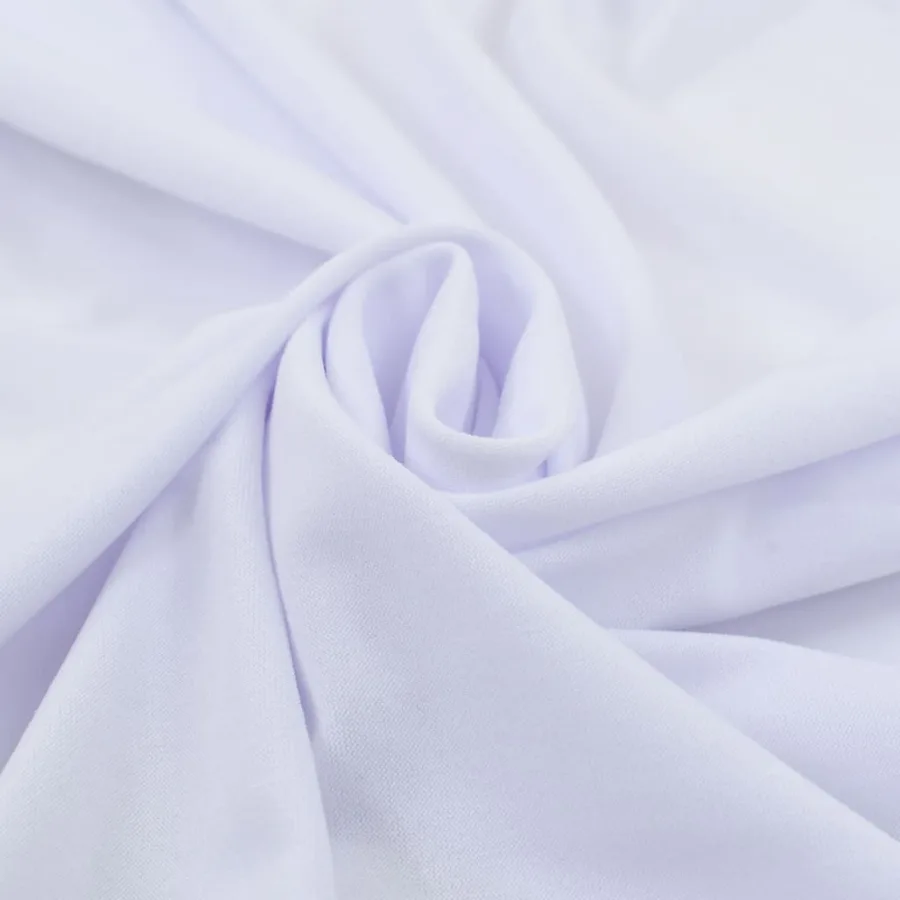 Nappes élastiques de table avec jupon 2 pcs 120x60,5x74cm Blanc - 4