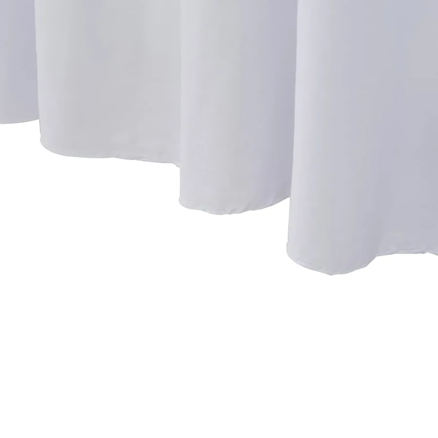 Nappes élastiques de table avec jupon 2 pcs 120x60,5x74cm Blanc - 5