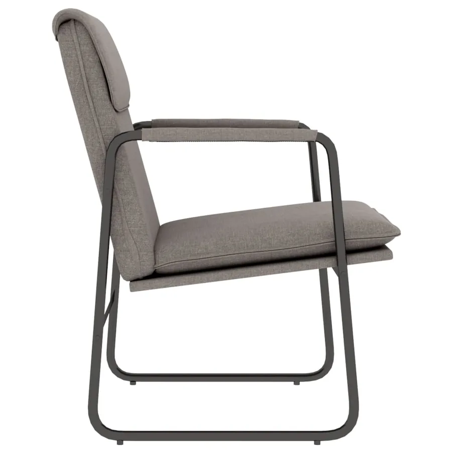 Chaise longue Taupe 55x64x80 cm Tissu - 4