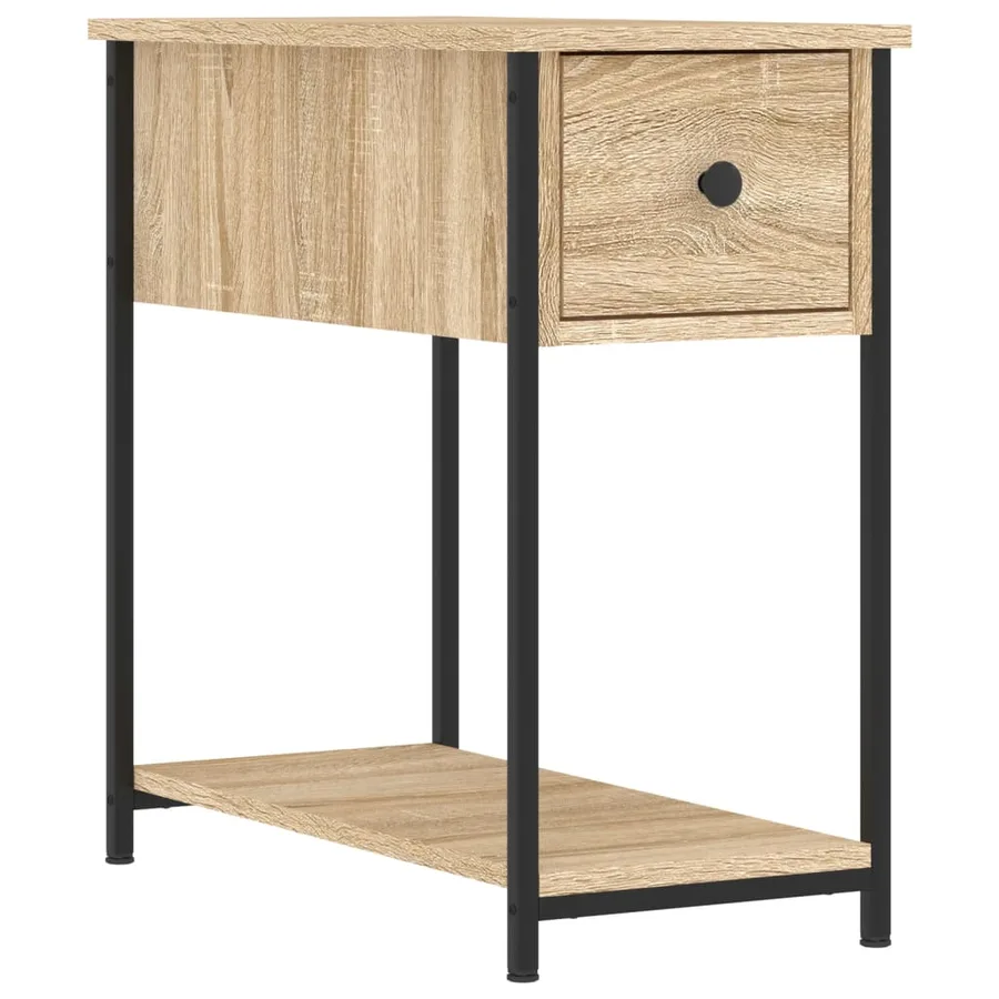 Tables de chevet 2 pcs chêne sonoma 30x60x60 cm bois ingénierie - 5