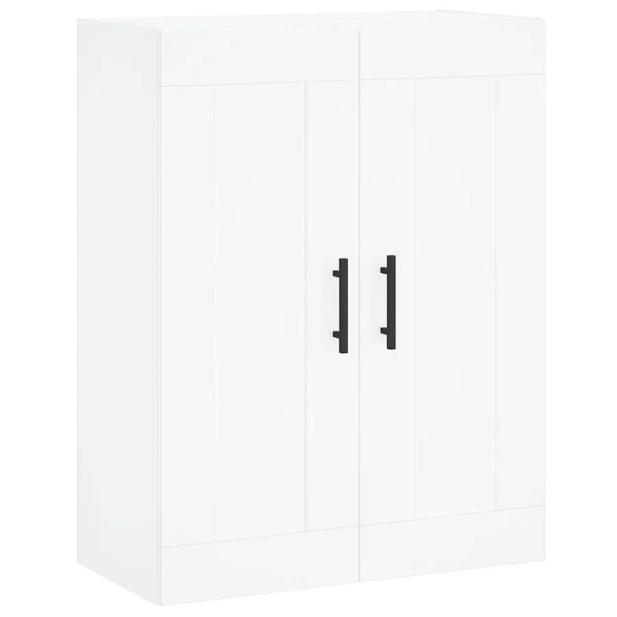 Buffet haut Blanc 69,5x34x180 cm Bois d'ingénierie - 5