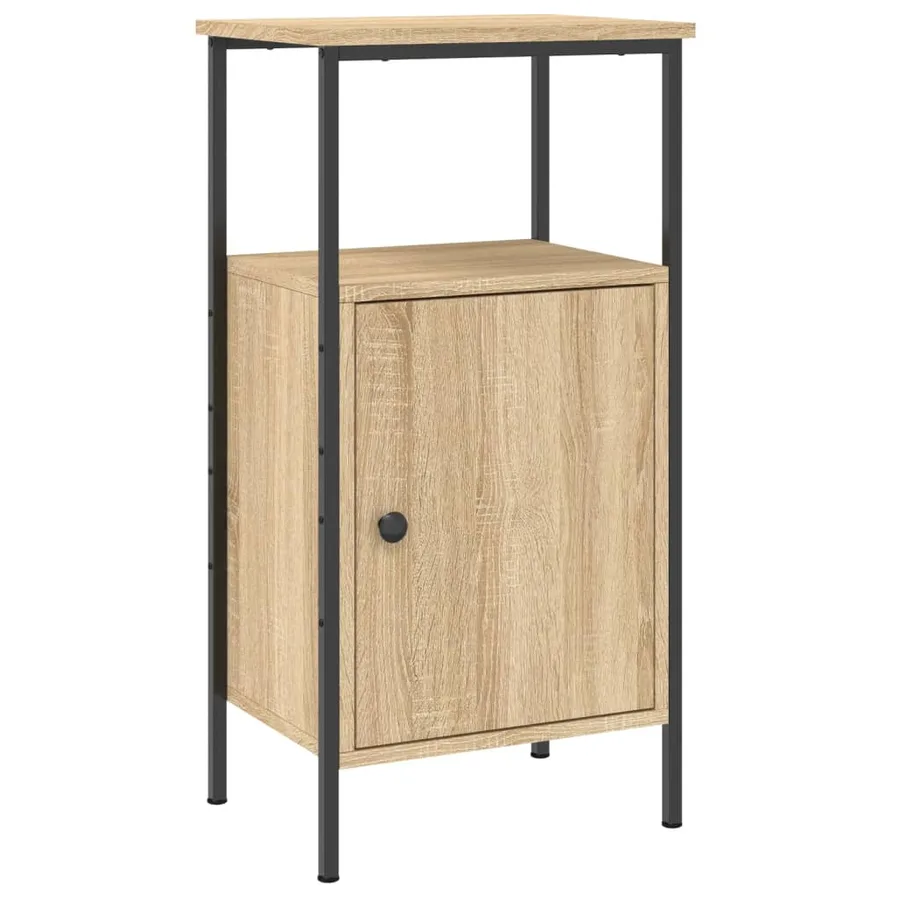 Table de chevet chêne sonoma 41x31x80 cm bois d'ingénierie - 2
